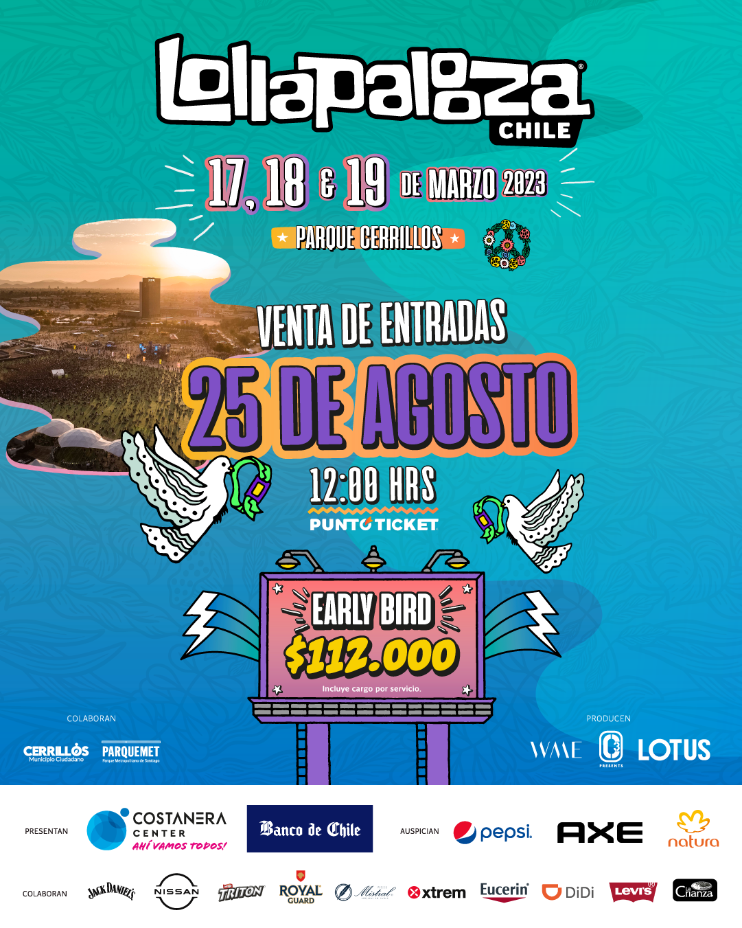 ¡La historia continúa! Lollapalooza Chile confirma las fechas de su